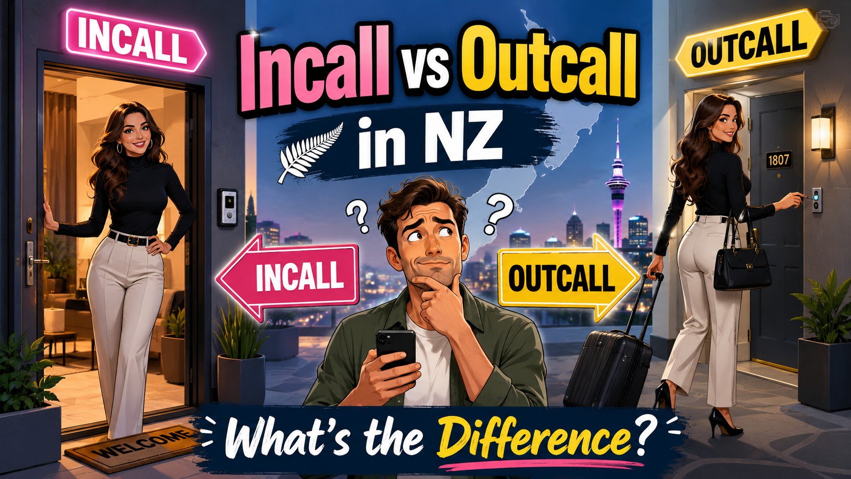 Incall vs Outcall Escorts in New Zealand: What to Know Before Booking